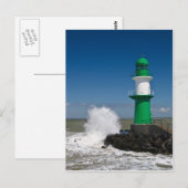 vuurtoren in Warnemuende Briefkaart (Voorkant / Achterkant)
