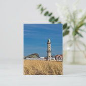 vuurtoren in Warnemuende (Duitsland) Briefkaart (Staand voorkant)