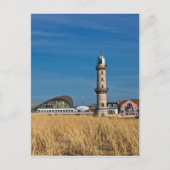 vuurtoren in Warnemuende (Duitsland) Briefkaart (Voorkant)