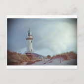 vuurtoren in Warnemuende in Duitsland Briefkaart (Voorkant)