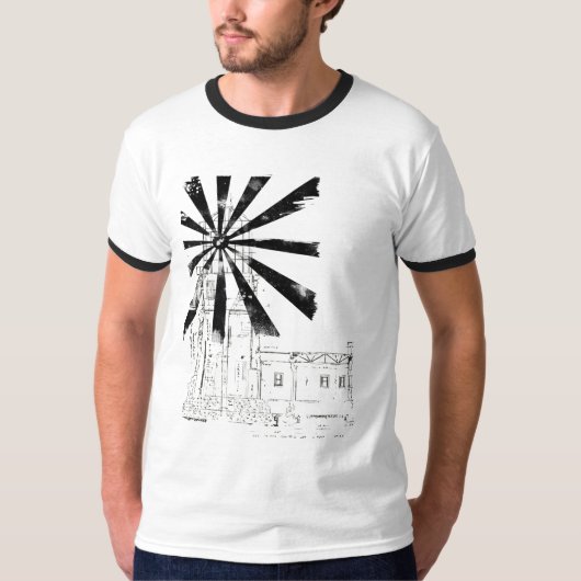 vuurtoren in zwart Shirt (Voorkant)
