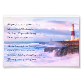 Vuurtoren Inspirerend Quote Landschap Fotoprint Foto Afdruk