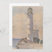 Vuurtoren, Isle of Shoals | Childe Hassam (Voorkant / Achterkant)
