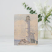 Vuurtoren, Isle of Shoals | Childe Hassam Briefkaart (Staand voorkant)