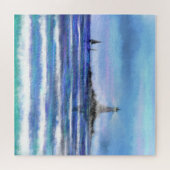 Vuurtoren Jigzaag Puzzle - Schilderen Legpuzzel (Horizontaal)