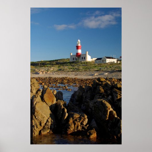 Vuurtoren Kaap Agulhas, Westkaap Poster (Voorkant)