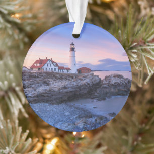 vuurtoren   Kaapse Elizabeth, Maine Ornament