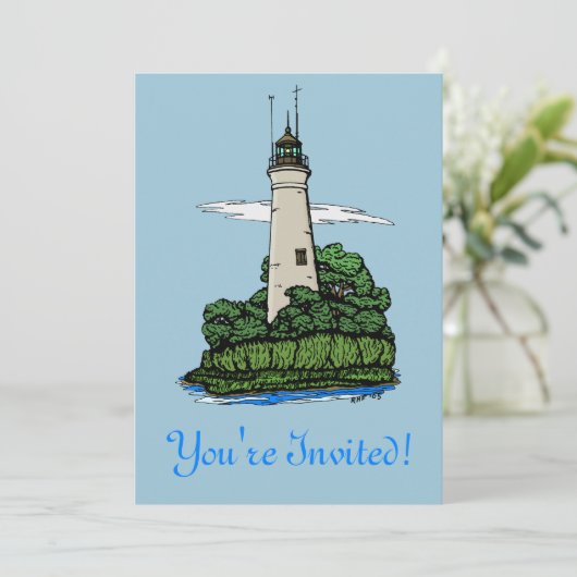 vuurtoren kaart (Staand voorkant)