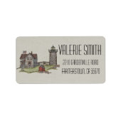 Vuurtoren & keepers House Etiket (Voorkant)