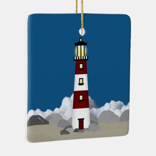 vuurtoren keramisch ornament (Rechts)