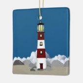 vuurtoren keramisch ornament (Links)