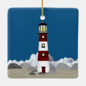 vuurtoren keramisch ornament (Achterkant)