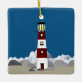 vuurtoren keramisch ornament (Voorkant)