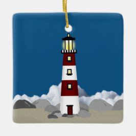 vuurtoren keramisch ornament