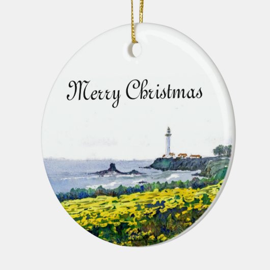 vuurtoren keramisch ornament (Links)