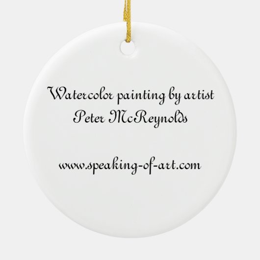 vuurtoren keramisch ornament (Achterkant)