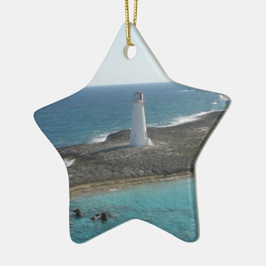 vuurtoren keramisch ornament (Links)