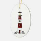 vuurtoren keramisch ornament (Links)