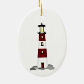 vuurtoren keramisch ornament (Achterkant)