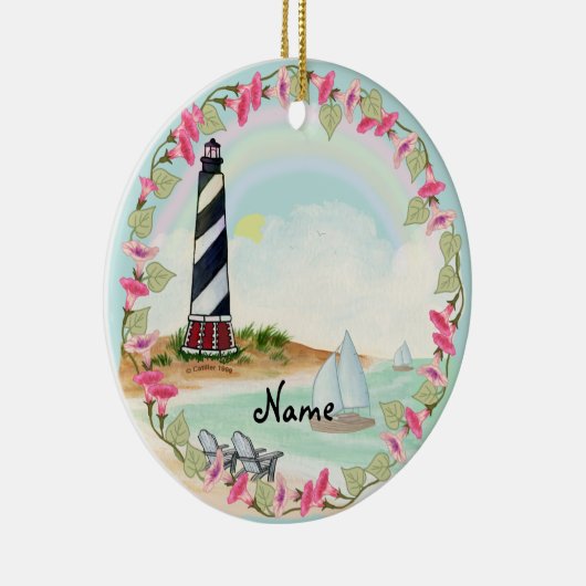 vuurtoren keramisch ornament (Rechts)