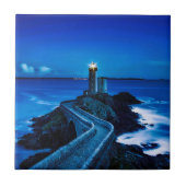 Vuurtoren Keramische Tegel Tegeltje (Voorkant)