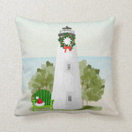 Vuurtoren kerst kussen