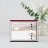 Vuurtoren, Kerstmis Feestdagenkaart (Staand voorkant)