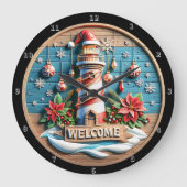 Vuurtoren Kerstmis Grote Klok (Voorkant)