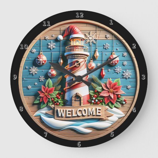 Vuurtoren Kerstmis Grote Klok (Voorkant)