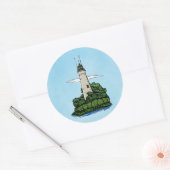 Vuurtoren Klassieke Sticker (Envelop)