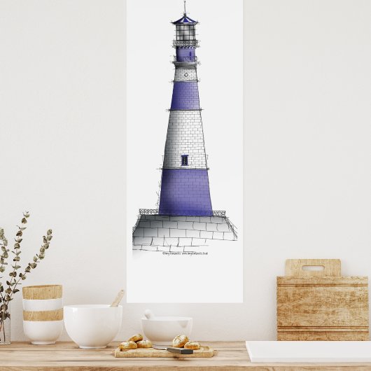 vuurtoren, kunstdruk 3, tony fernandes poster (Keuken)