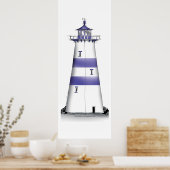 vuurtoren, kunstdruk 5, tony fernandes poster (Keuken)