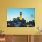 Vuurtoren Kunstprint over Californische Baai Canvas Afdruk (Insitu (Woonkamer))