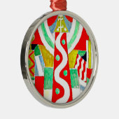 vuurtoren, kunstwerk van Marsden Hartley Metalen Ornament (Rechts)