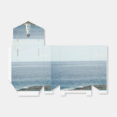 Vuurtoren Kust New England Bruiloft Favor Box Bedankdoosjes (Uitgevouwen)