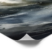 Vuurtoren Kustkunst Print Poster (Hoek)