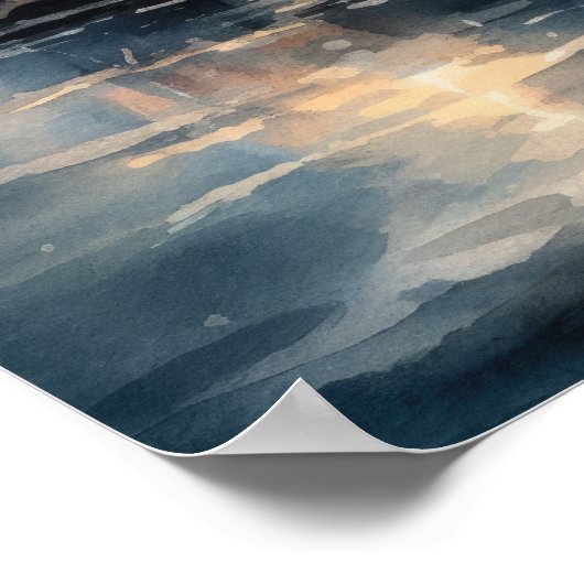 Vuurtoren Kustkunst Print Poster (Hoek)