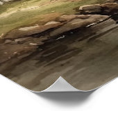 Vuurtoren Kustkunst Print Poster (Hoek)