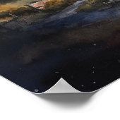 Vuurtoren Kustkunst Print Poster (Hoek)