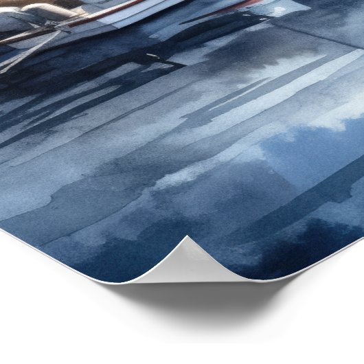 Vuurtoren Kustkunst Print Poster (Hoek)