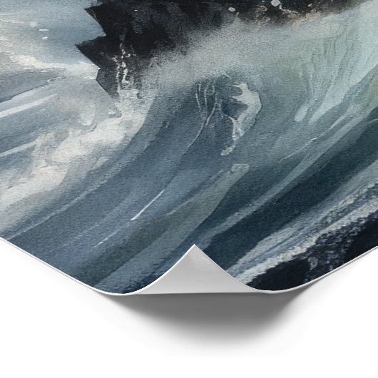 Vuurtoren Kustkunst Print Poster (Hoek)