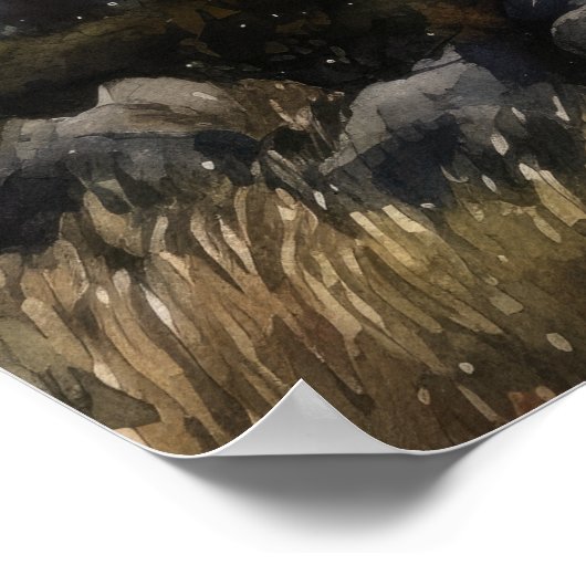 Vuurtoren Kustkunst Print Poster (Hoek)