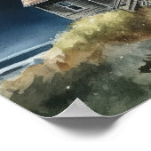 Vuurtoren Kustkunst Print Poster (Hoek)