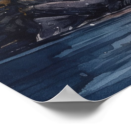 Vuurtoren Kustkunst Print Poster (Hoek)