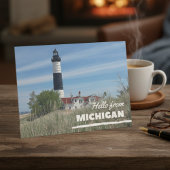Vuurtoren Kustlijn Michigan Briefkaart