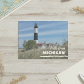 Vuurtoren Kustlijn Michigan Briefkaart