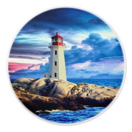 vuurtoren L - Knob Keramische Knop