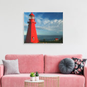 Vuurtoren La Martre | Mataan op de Gaspe Canvas Afdruk (Insitu (Woonkamer))