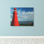 Vuurtoren La Martre | Mataan op de Gaspe Canvas Afdruk (Insitu (Houten vloer))