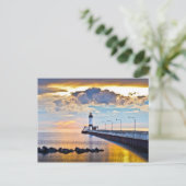 Vuurtoren Lake Superior Briefkaart (Staand voorkant)